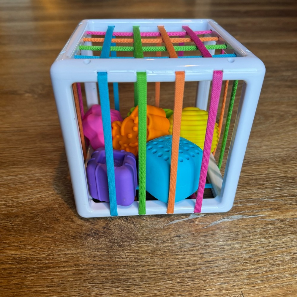 Fat Brain Toys InnyBin - Colorful Activity Cube for Kids
